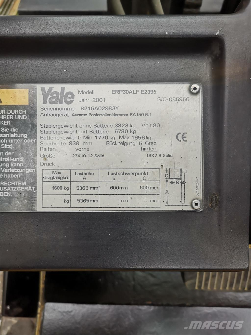 Yale ERP 30 ALF Электропогрузчики