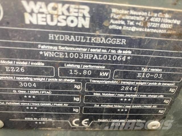 Wacker EZ26 Мини-экскаваторы