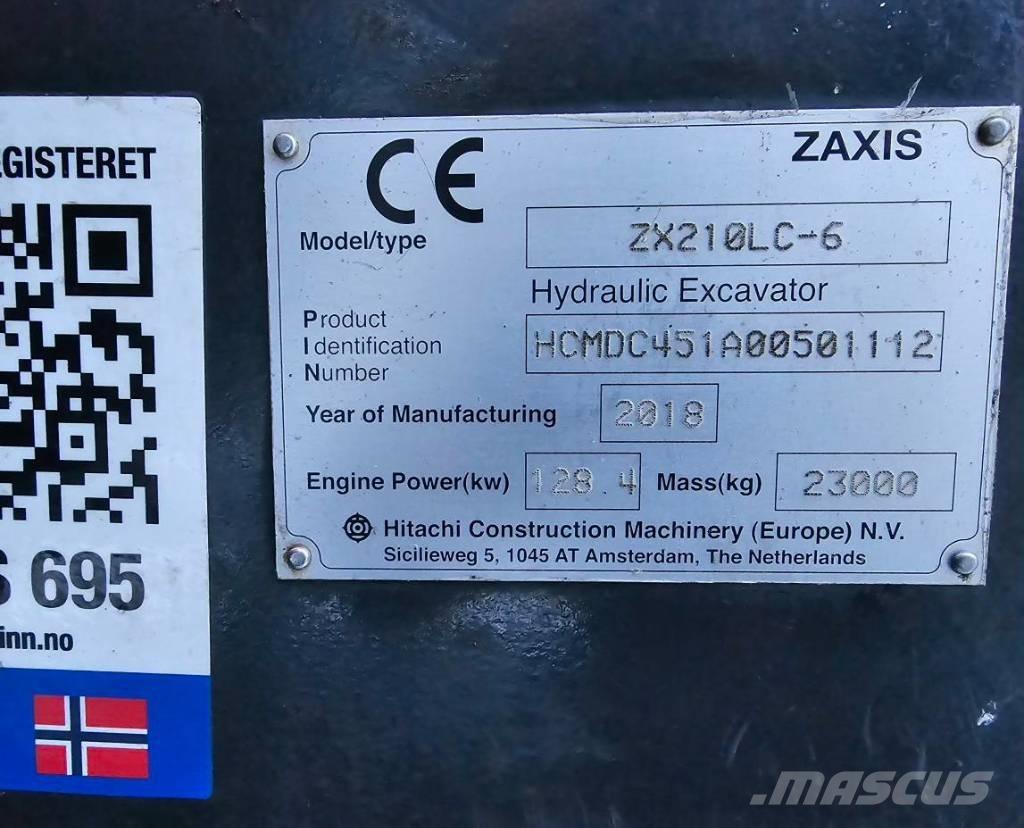 Hitachi ZX 210 LC-6 Гусеничные экскаваторы