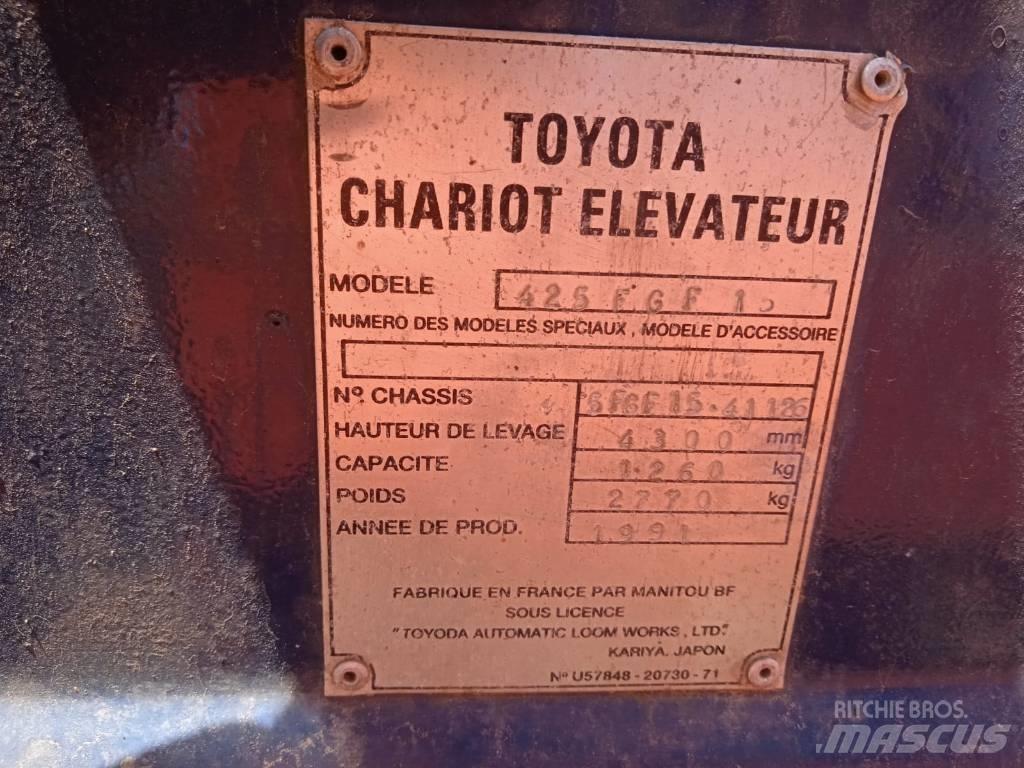 Toyota 42-5FGF15 Газовые погрузчики