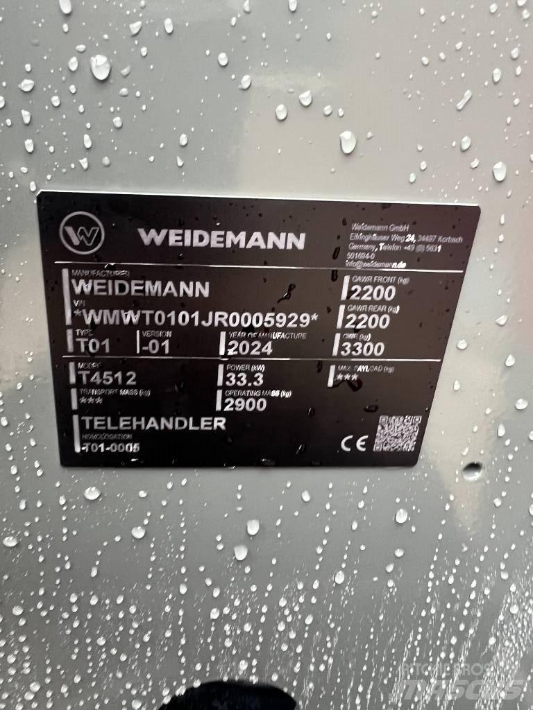 Weidemann 4512 Сельскохозяйственные телескопические погрузчики