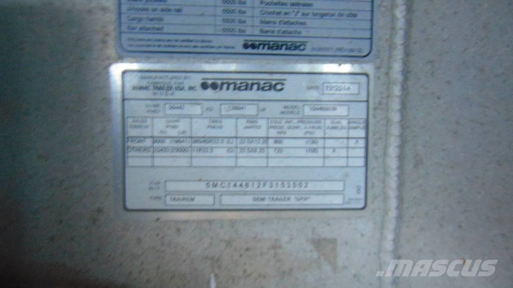 Manac Flatbed Прицепы-платформы/боковая разгрузка