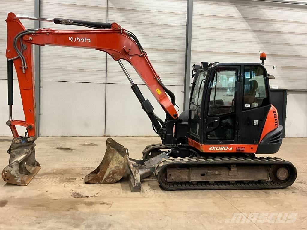 Kubota KX 080-4 Малые экскаваторы 7т-12т