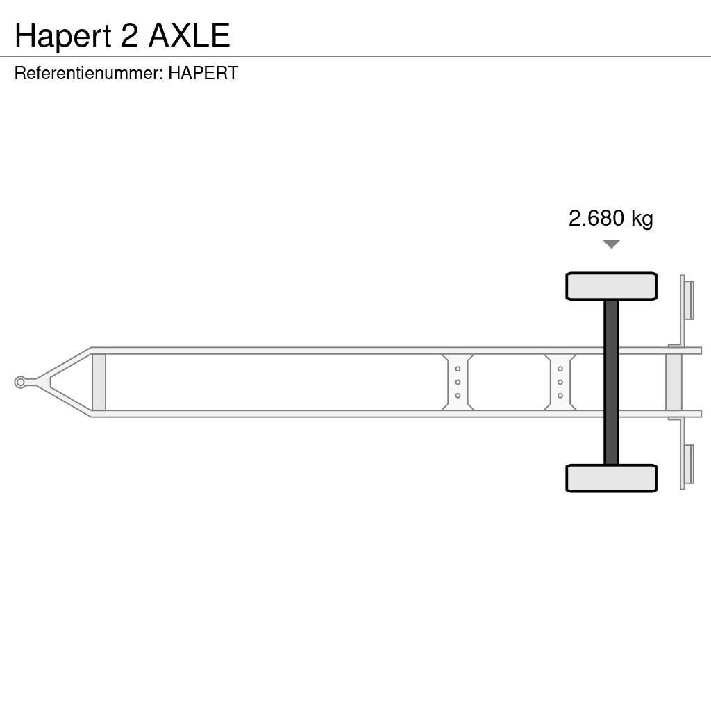 Hapert 2 AXLE Тентованные прицепы