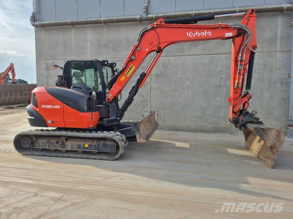 Kubota KX080 4@2 Малые экскаваторы 7т-12т