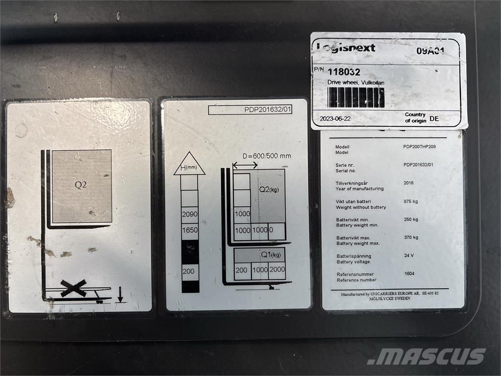 Atlet PDP200 Самоходные электроштабелёры
