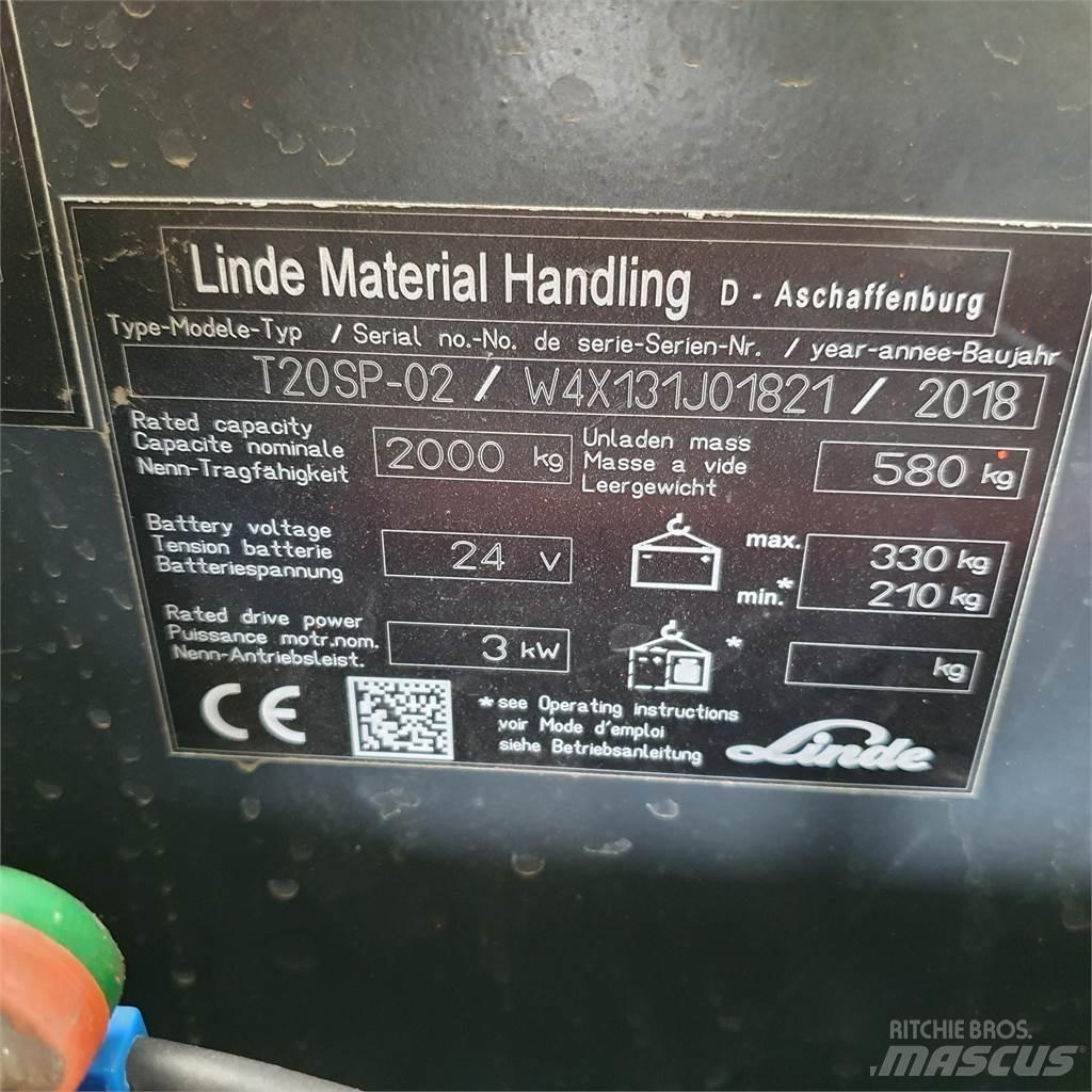 Linde T20SP kurz Ручные электрические тележки