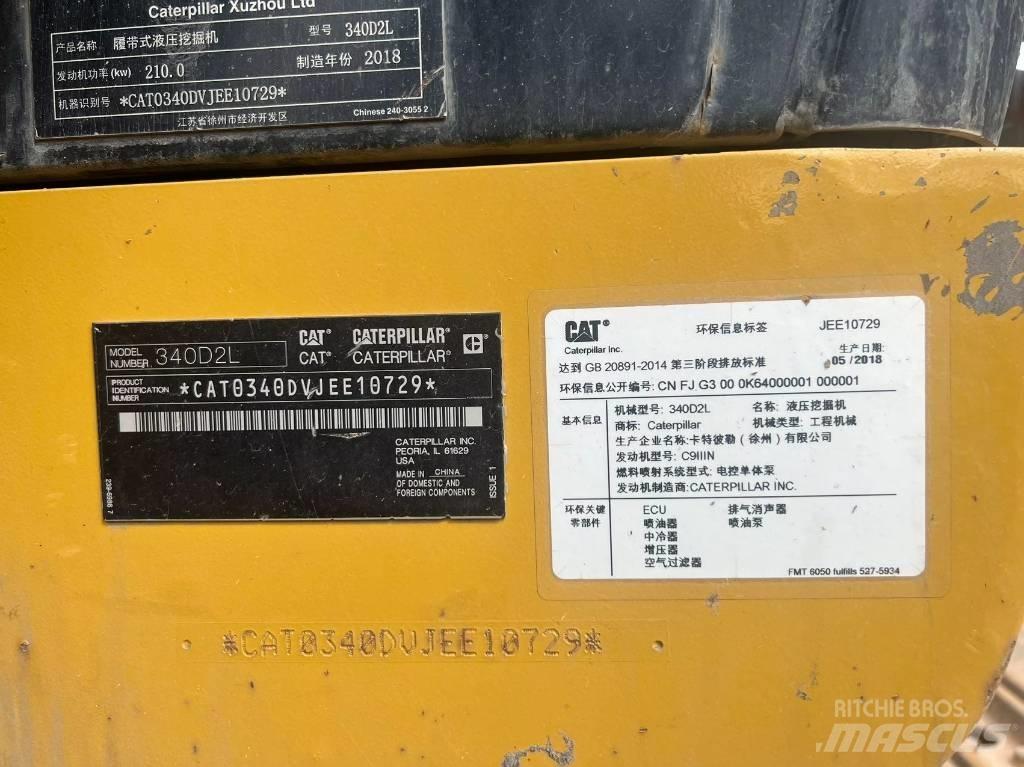 CAT 340D2L Гусеничные экскаваторы