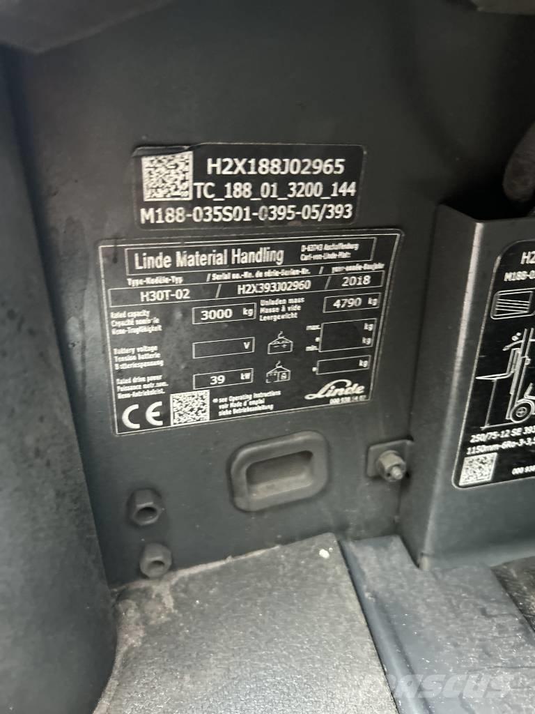 Linde H30T-02 Газовые погрузчики