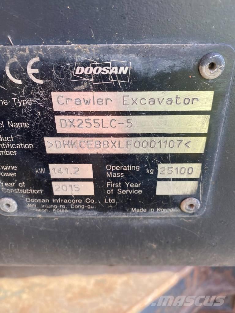 Doosan DX 255 LC-5 Гусеничные экскаваторы
