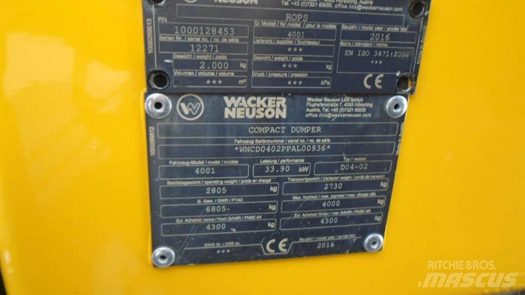 Wacker Neuson 4001 s Мини-самосвалы