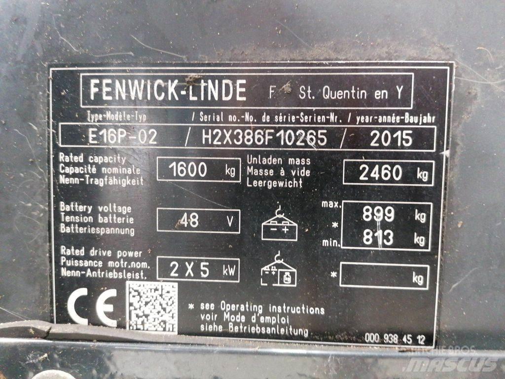 Linde E16P-02 Электропогрузчики