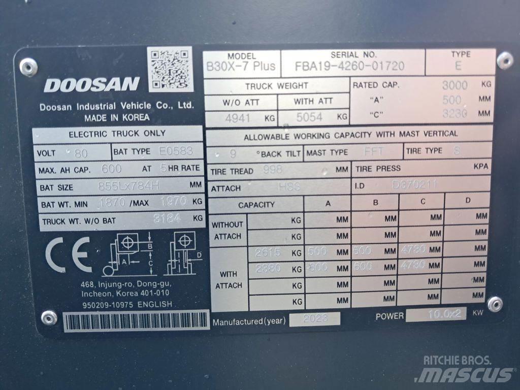 Doosan B30X-7 Plus Электропогрузчики