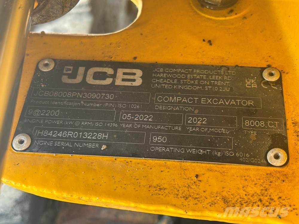 JCB MICRO 8008 Мини-экскаваторы