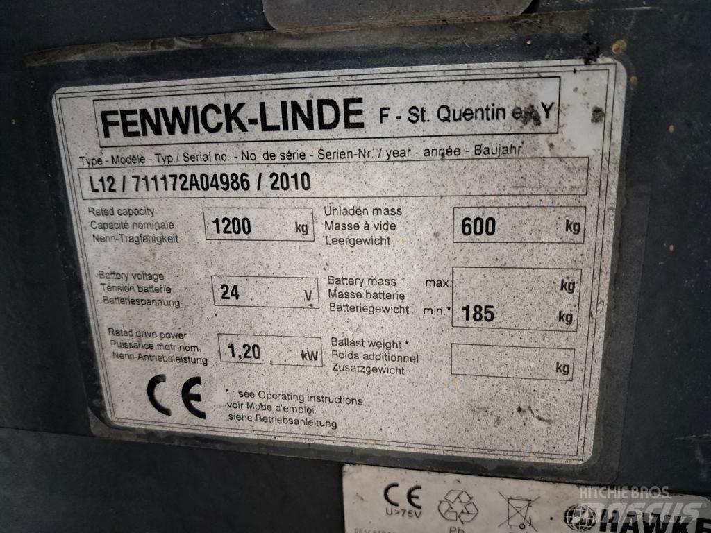 Linde L12 Ручные штабелёры с электроподъёмом