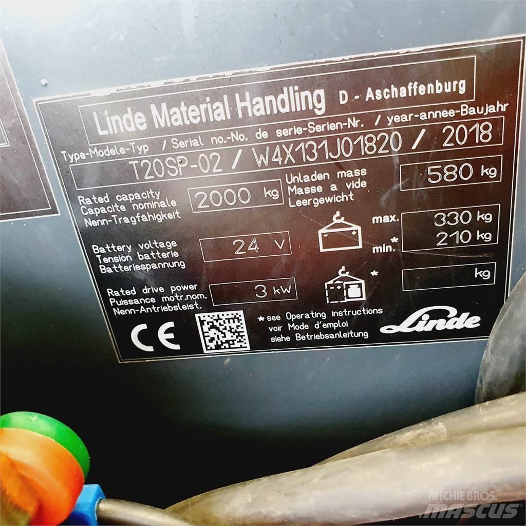 Linde T20SP kurz Ручные электрические тележки