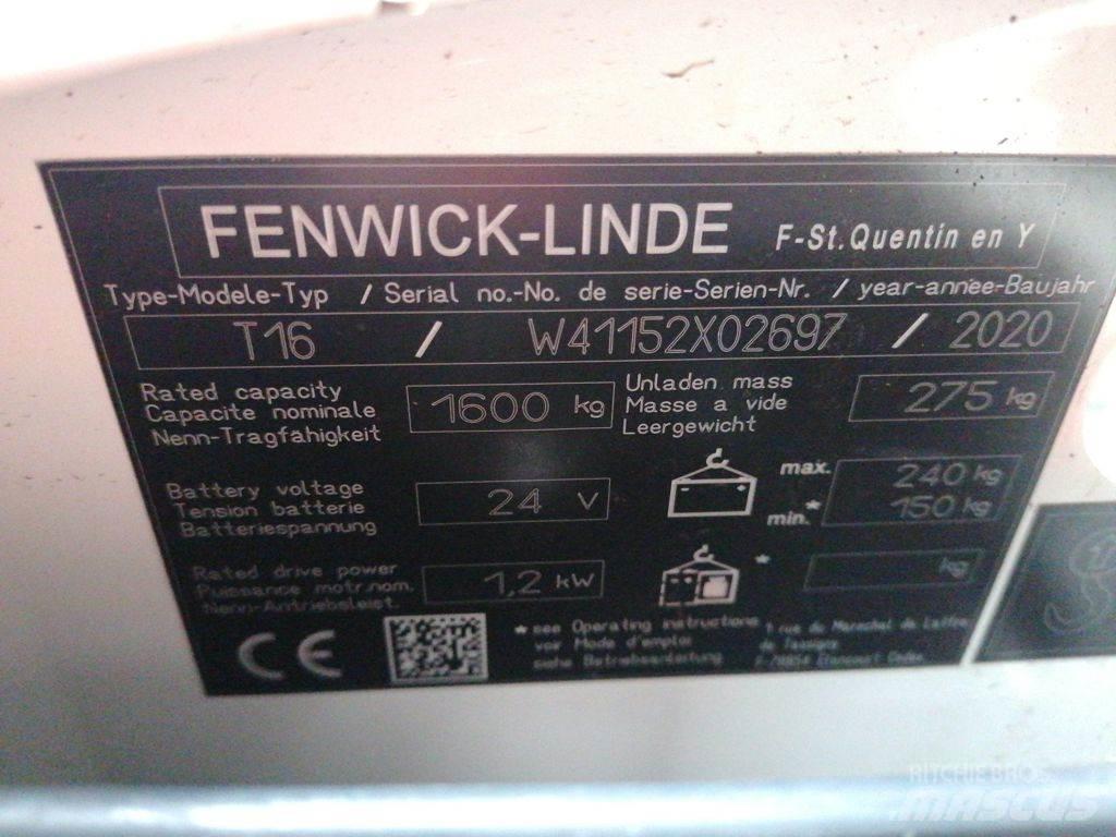 Linde T16 Ручные электрические тележки