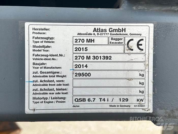 Atlas 270MH Перегружатели металлолома/промышленные погрузчики