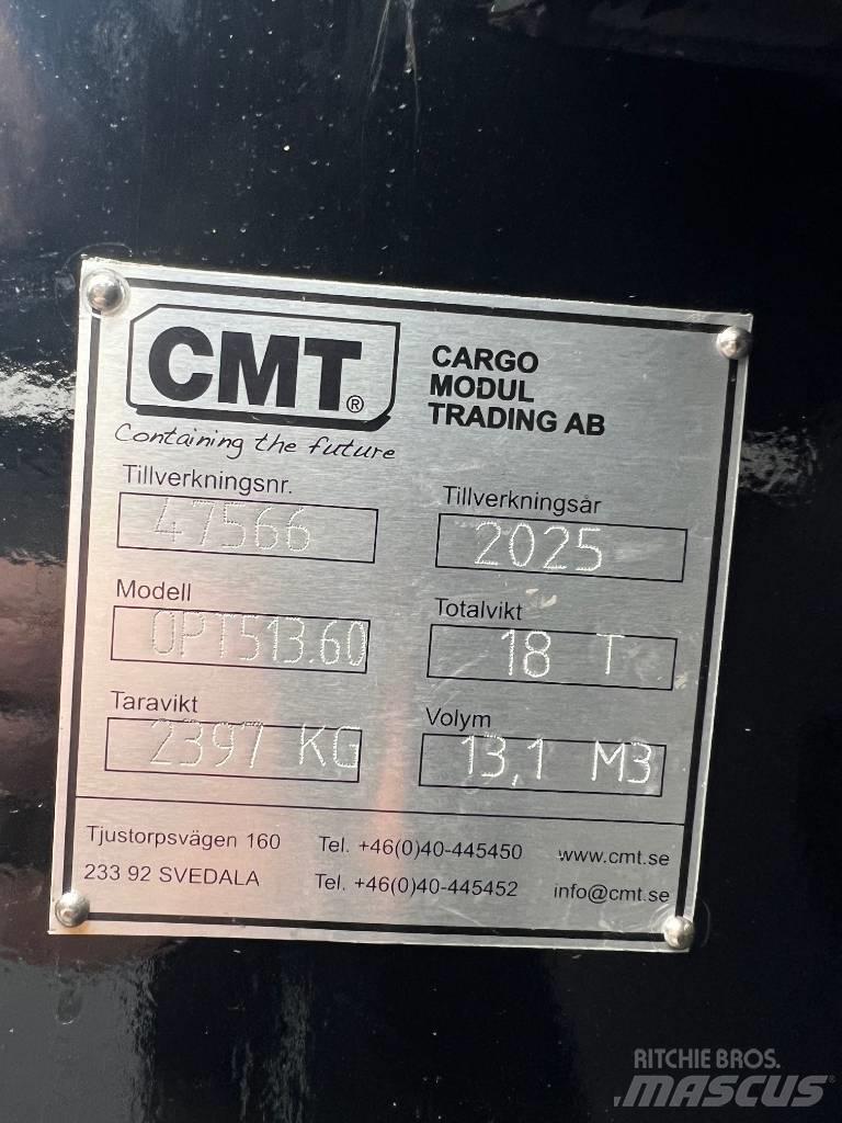 CMT Schaktflak 13m3 Съёмные кузова