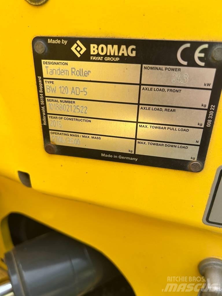Bomag BW 120 AD-5 Катки тротуарные
