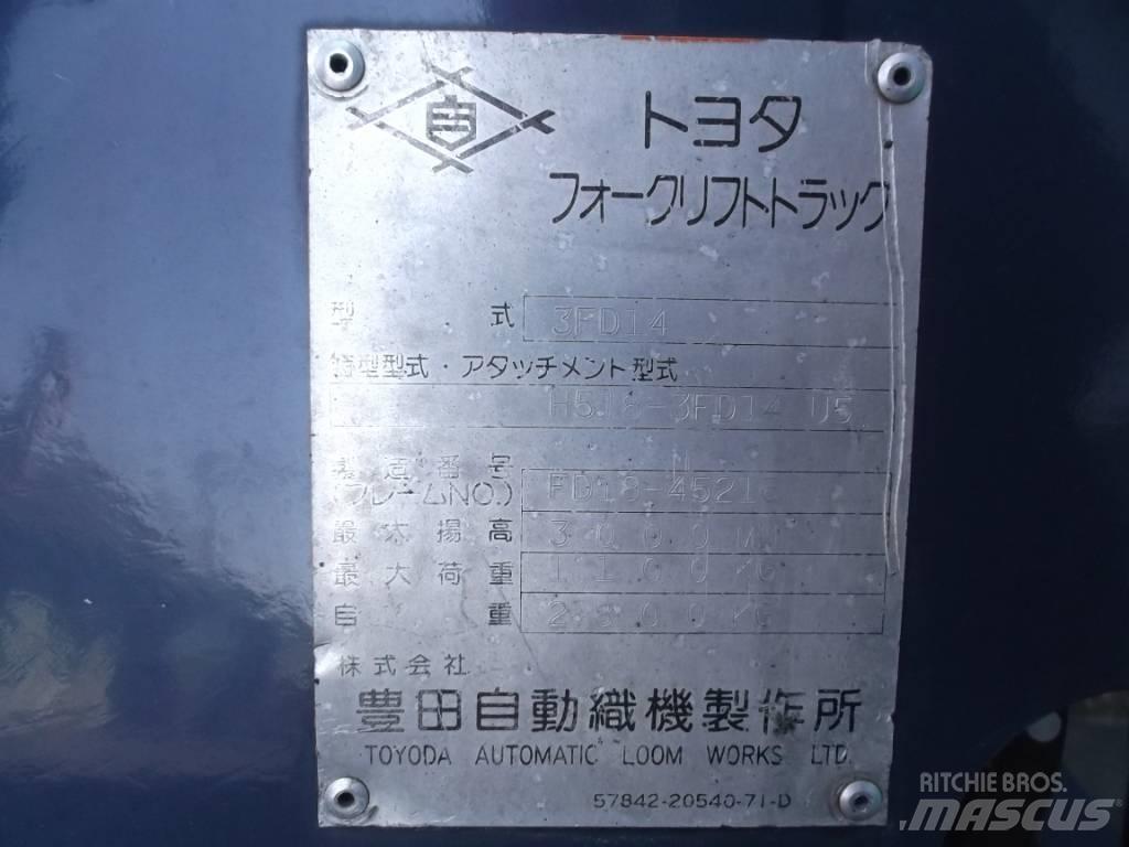 Toyota 3 FD 14 Дизельные погрузчики