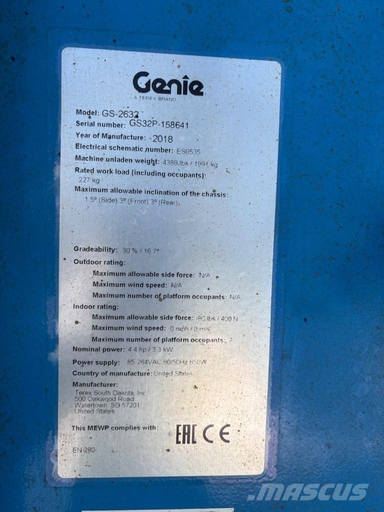 Genie GS 2632 Ножничные подъемники