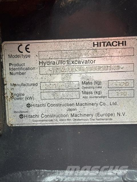 Hitachi ZX 33 U-6 Мини-экскаваторы