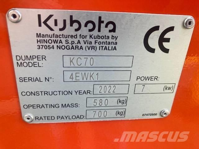 Kubota KC 70 H-4 Мини-самосвалы