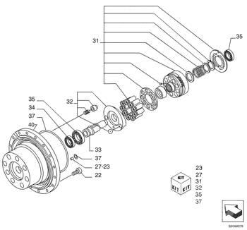 Kobelco - ax - 71470981 Трансмиссии и КПП