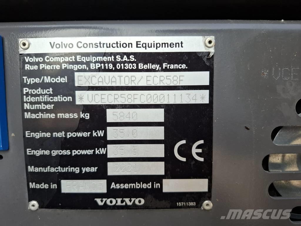 Volvo ECR 58 F Мини-экскаваторы