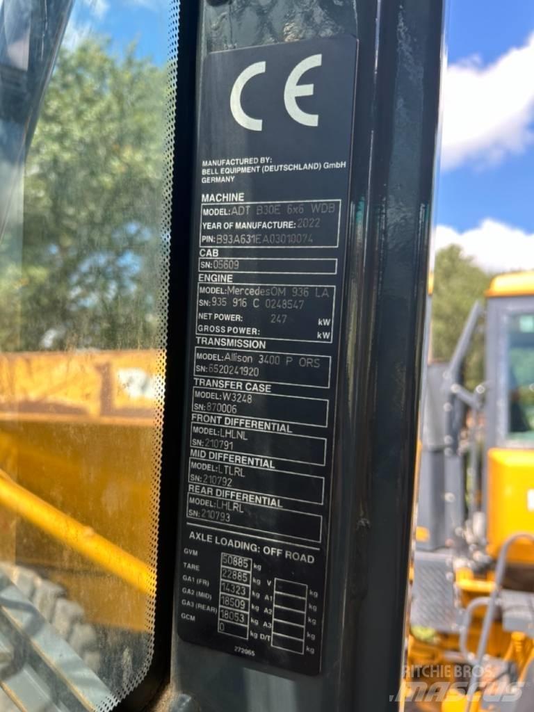 Bell B30E Шарнирно-сочленённые самосвалы