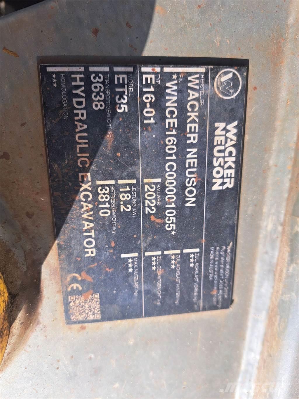 Wacker Neuson ET35 Гусеничные экскаваторы