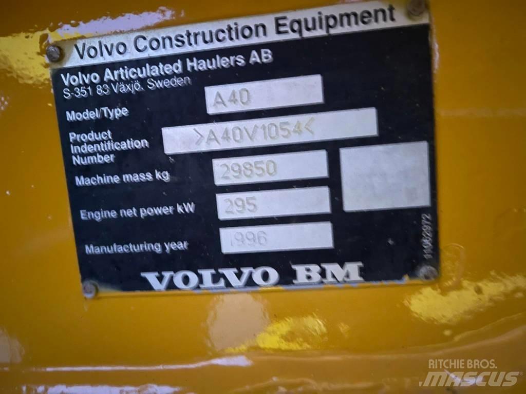 Volvo A40C Шарнирно-сочленённые самосвалы