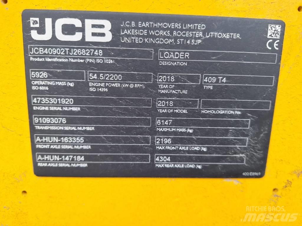 JCB 409 NE T4 Фронтальные погрузчики