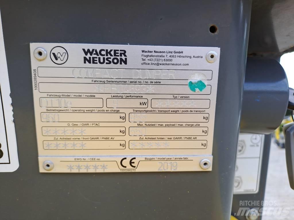 Wacker Neuson DT10e Гусеничные самосвалы