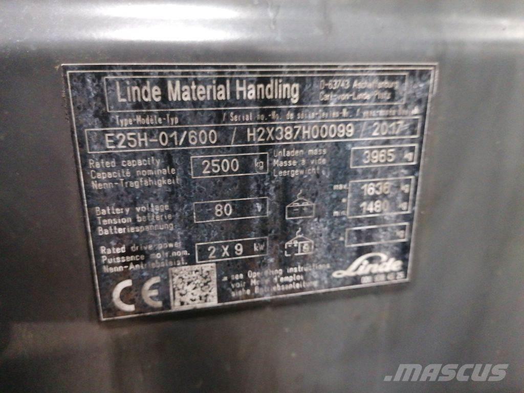 Linde E25H-01/600 Электропогрузчики