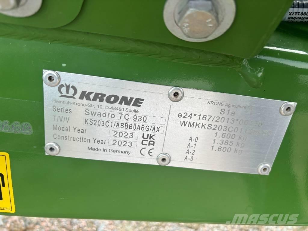 Krone Swadro TC 930 Рядковые косилки