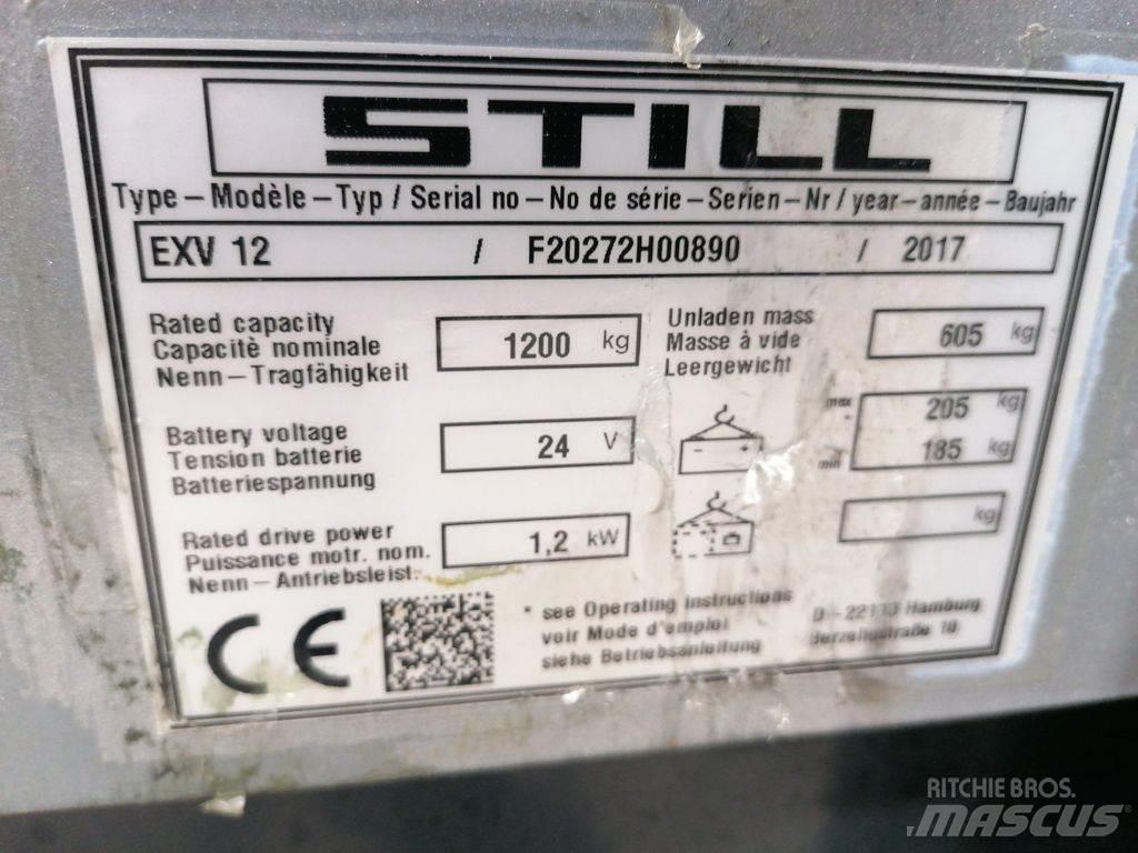 Still EXV12 Ручные штабелёры с электроподъёмом