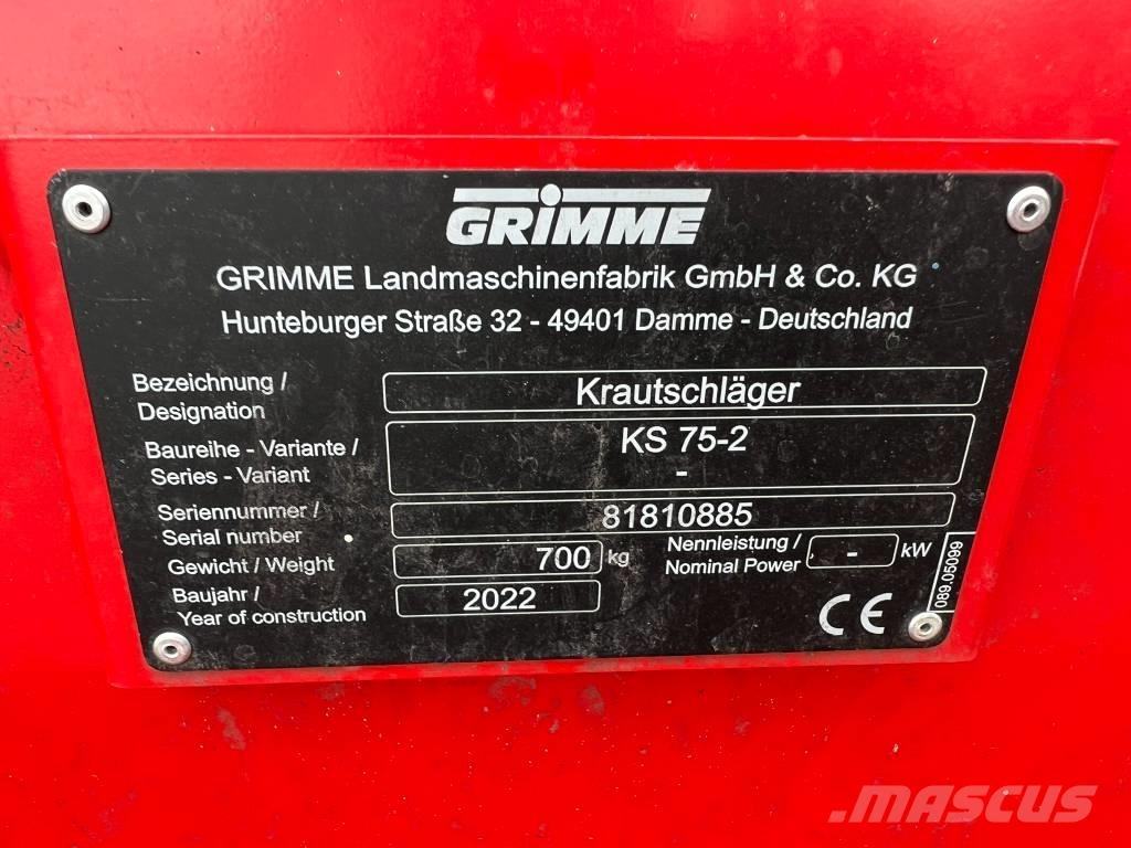 Grimme KS 75-2 Ботвоудалители