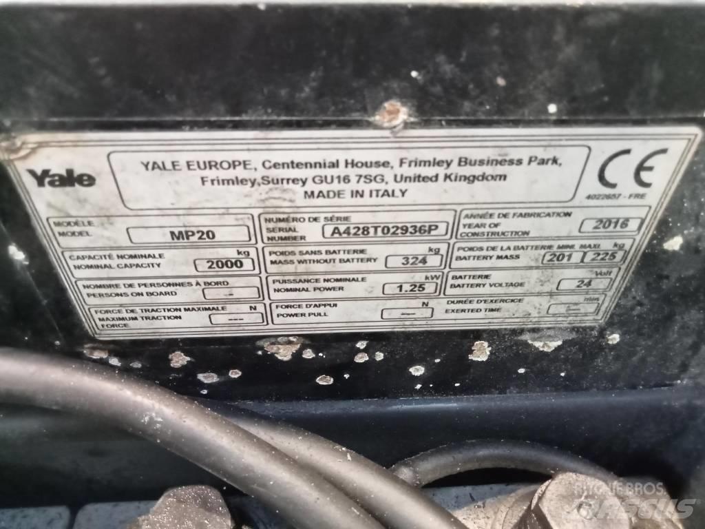 Yale MP20AC Ручные электрические тележки