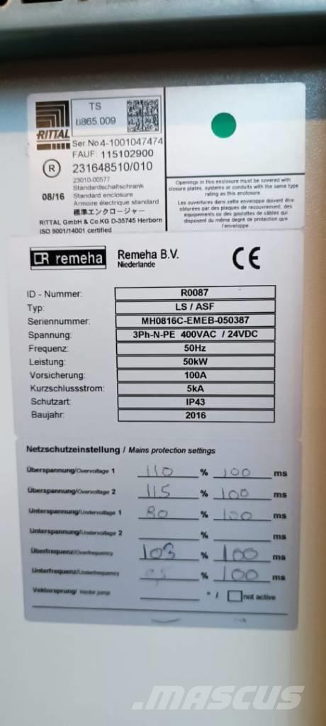  Remeha ELW 50-100 Газовые генераторы