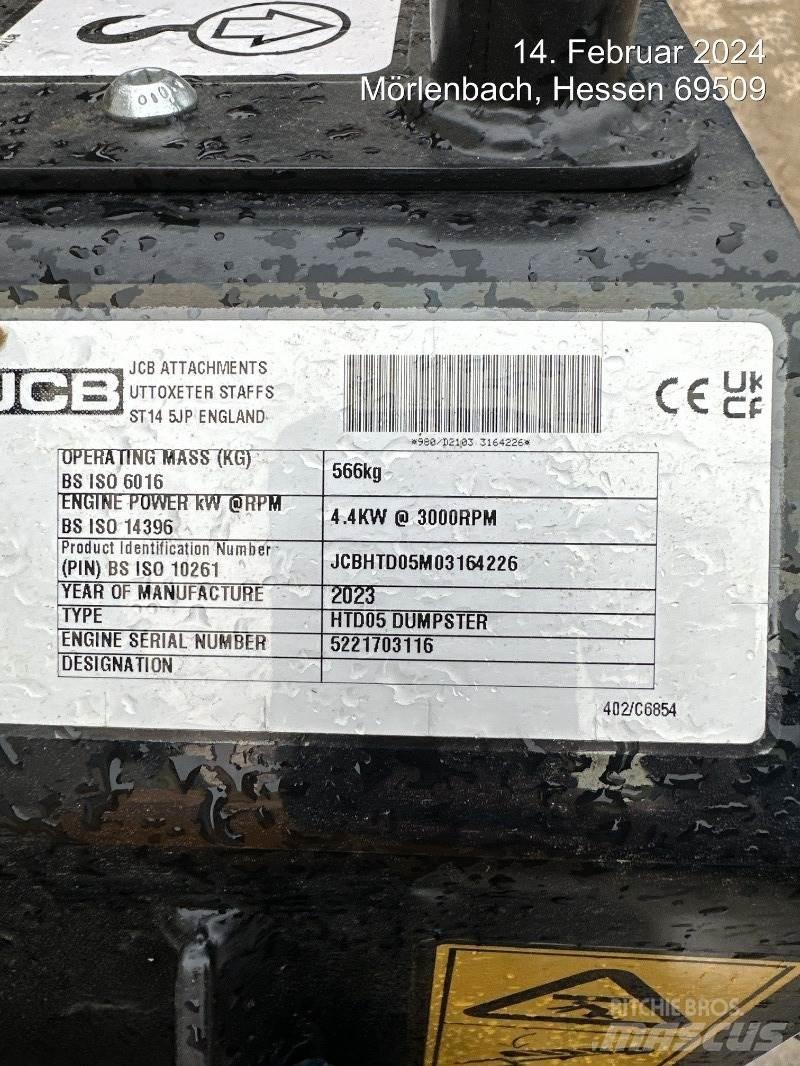 JCB HTD5 mit Tritt Мини-самосвалы