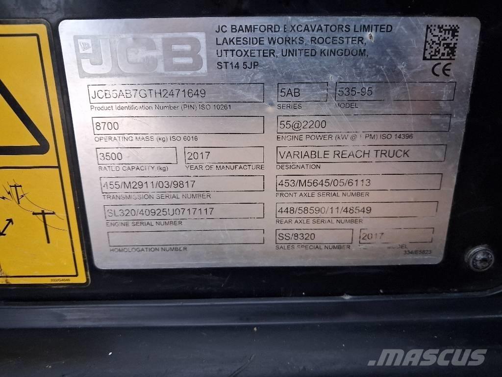 JCB 535-95 JOYSTICK Телескопические погрузчики