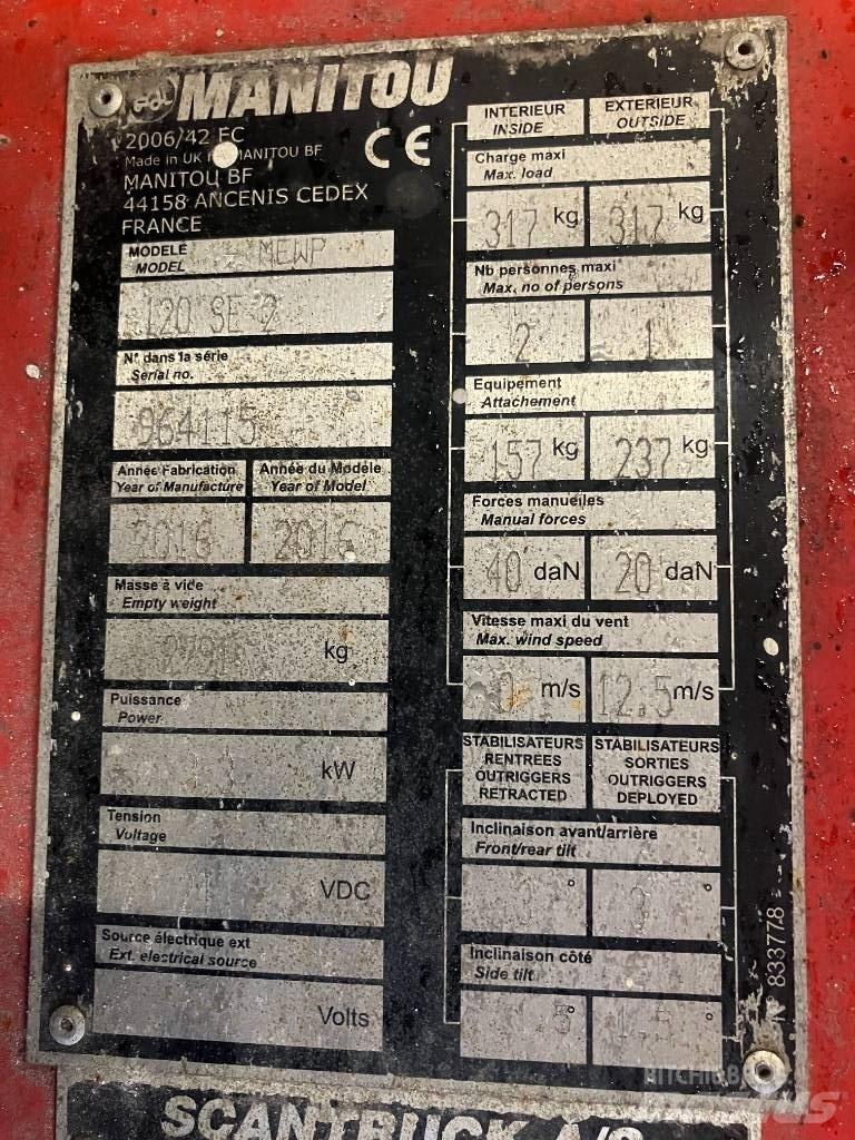 Manitou 120SE Ножничные подъемники