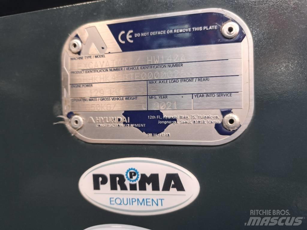 Hyundai HW140A Колёсные экскаваторы