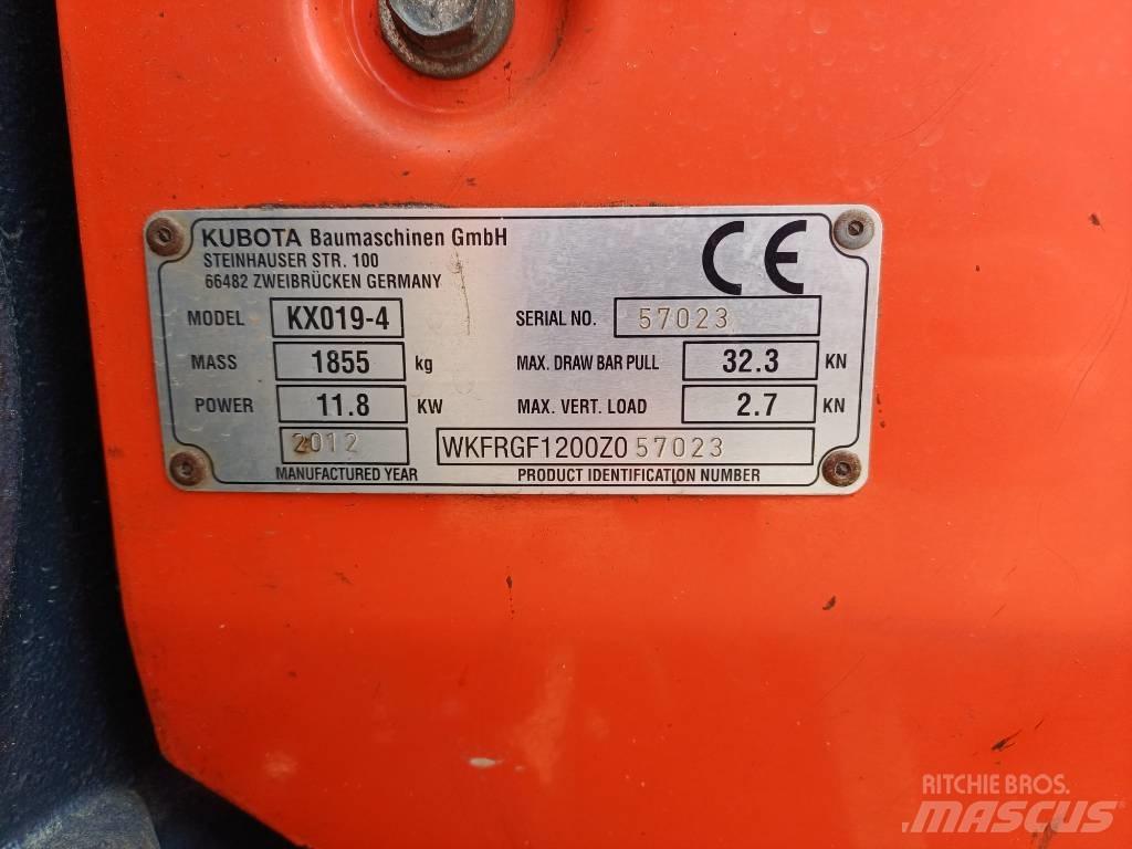 Kubota KX 019-4 Мини-экскаваторы
