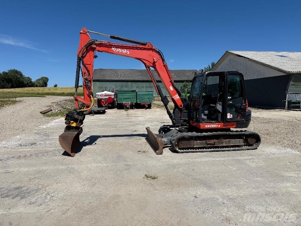 Kubota KX080-4 Малые экскаваторы 7т-12т