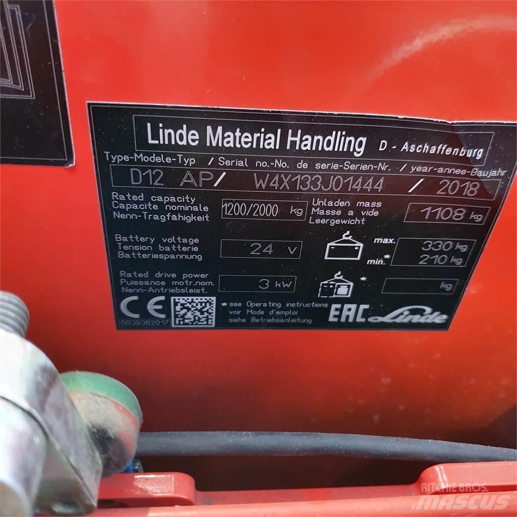 Linde D12AP Ручные штабелёры с электроподъёмом