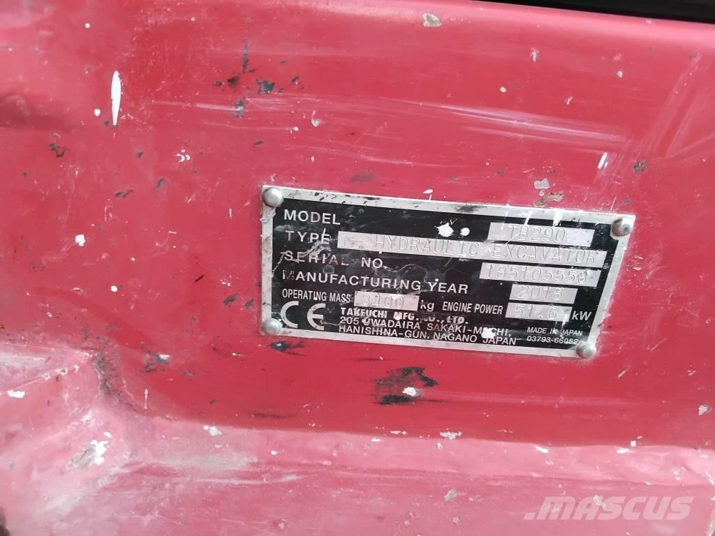 Takeuchi TB290 Мини-экскаваторы