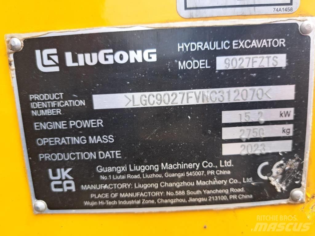 LiuGong 9027 FZTS Мини-экскаваторы